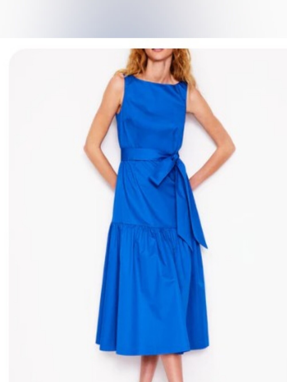 Boden Bright Teal Sleeveless Maxi Dress